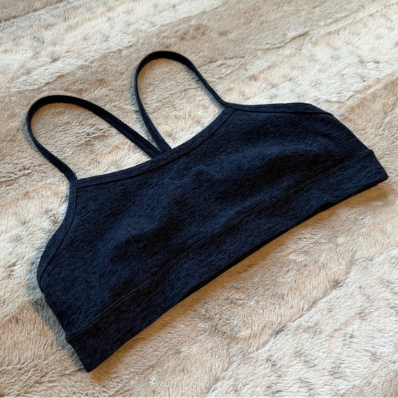 Alo Alosoft Gratitude Bra in Rich Navy Heather Size S - Picture 5 of 11